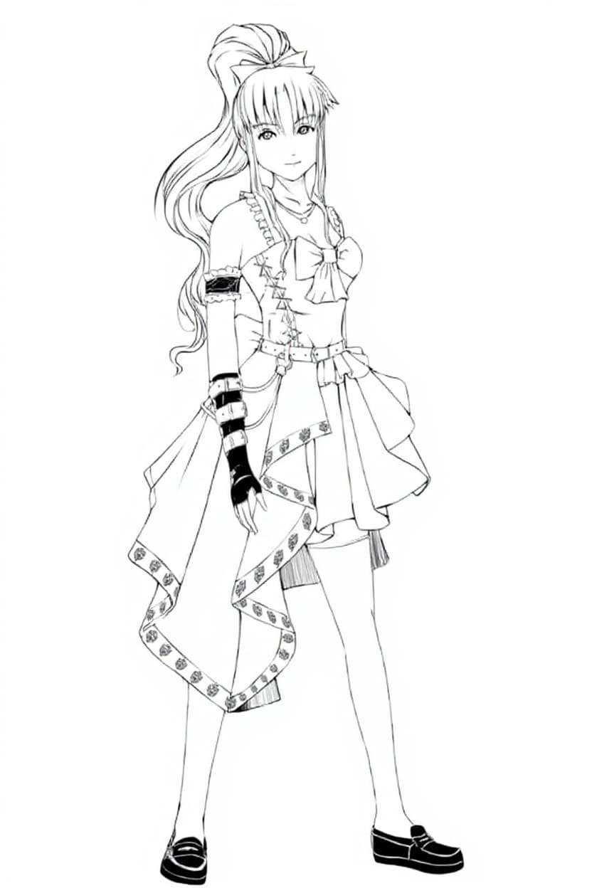 coloring page character
