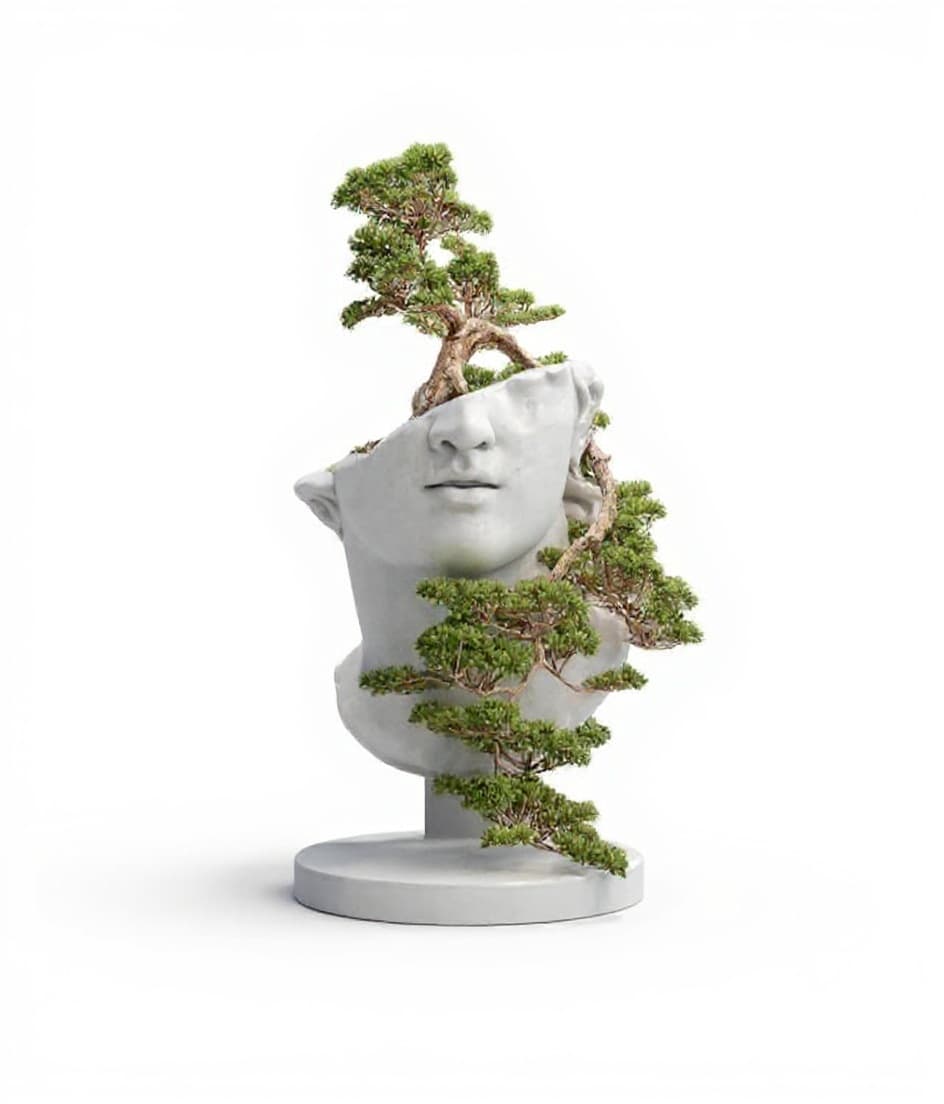 white bust