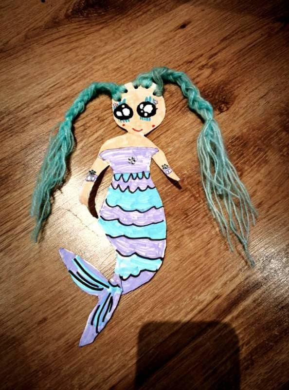 wooden mermaid
