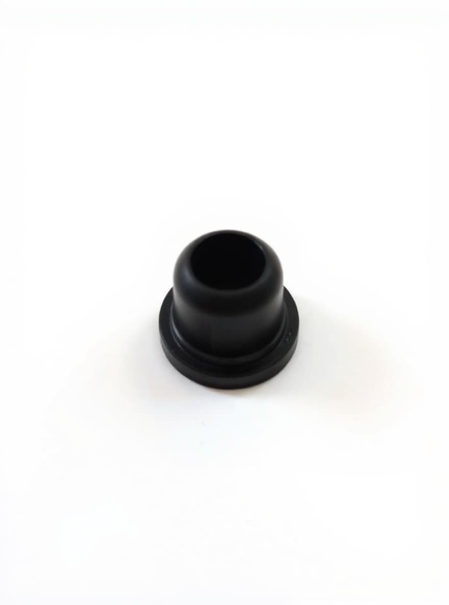 black rubber cap