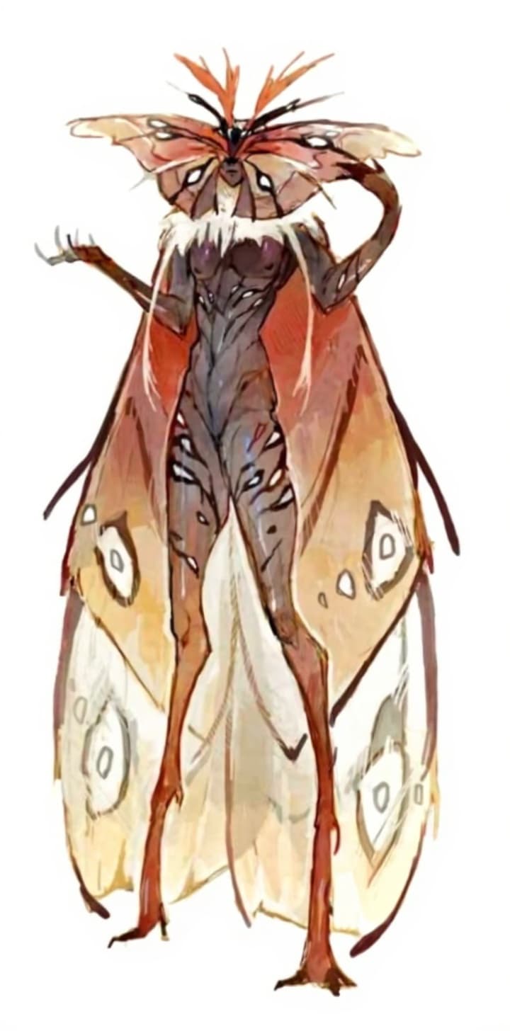 abstract butterfly-like creature