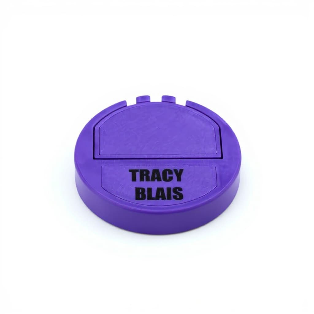 purple plastic container