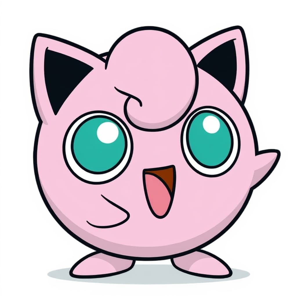 pink cartoon character