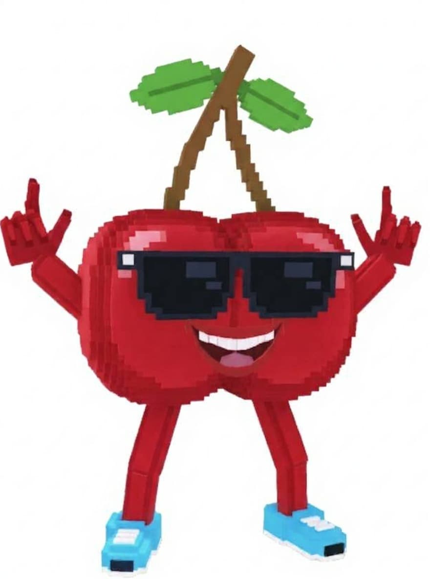 pixel art cherry