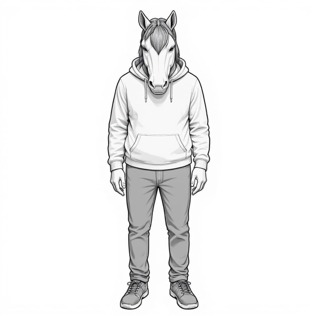 animal mask hoodie