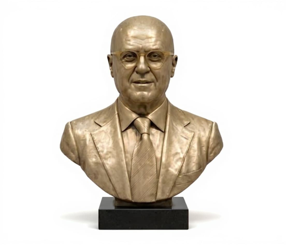 bronze bust