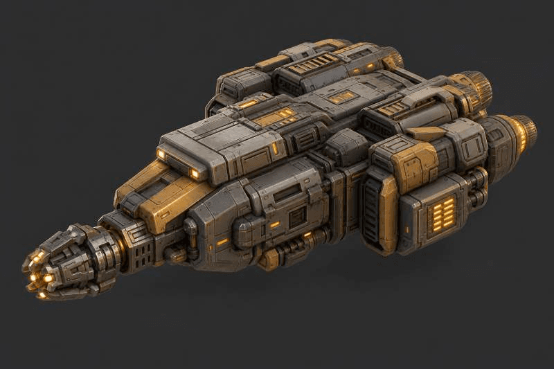 metal spacecraft