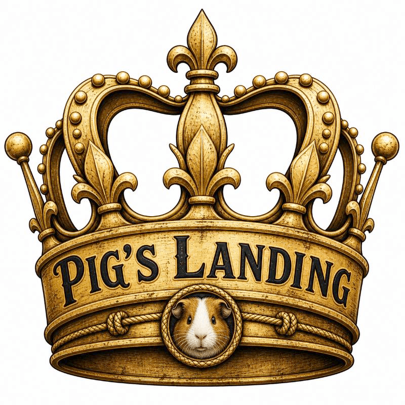 crown, pig's landing