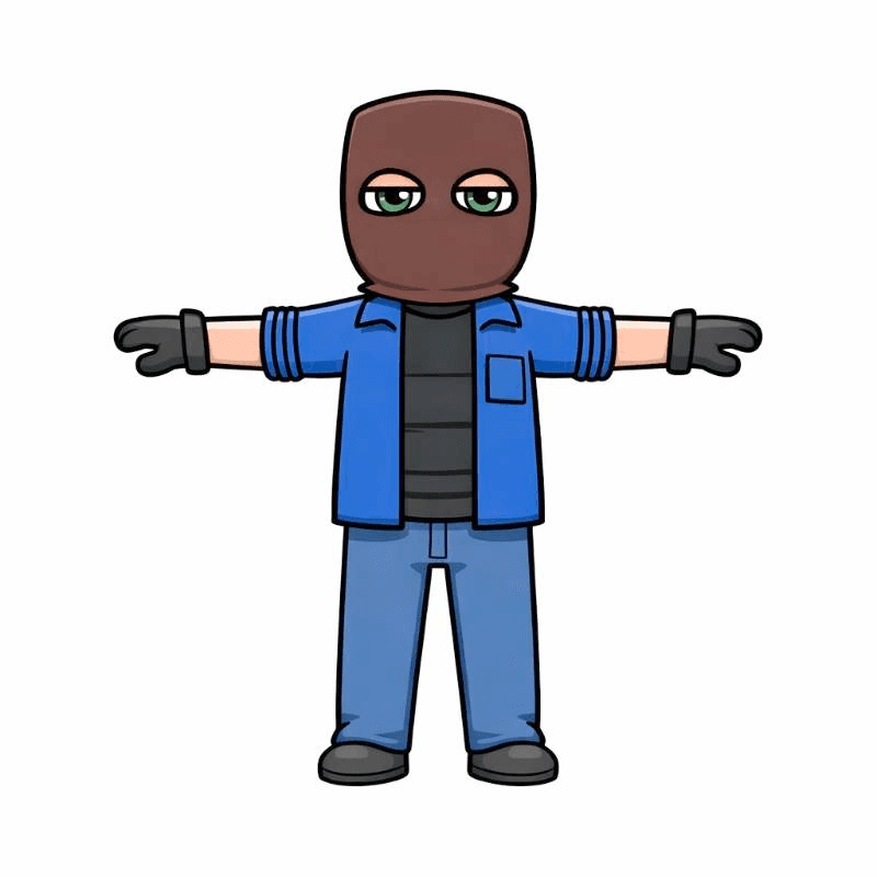 masked person