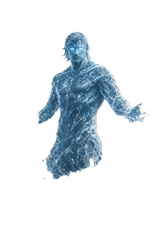 blue ice figure