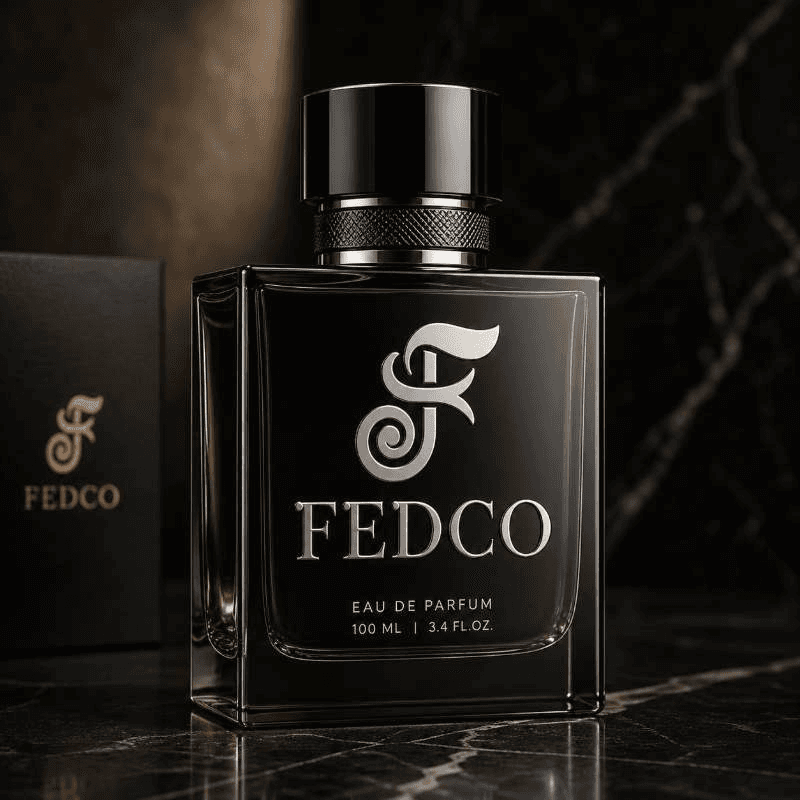 black glass bottle