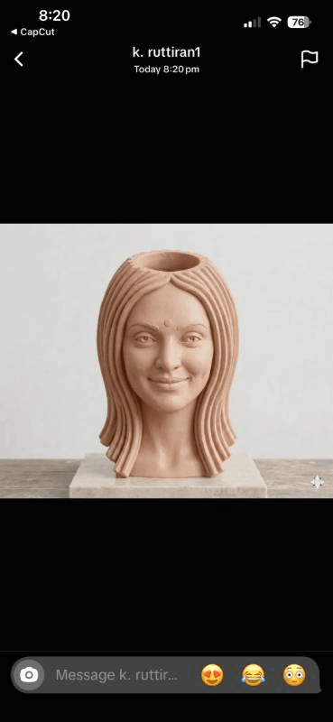 clay bust