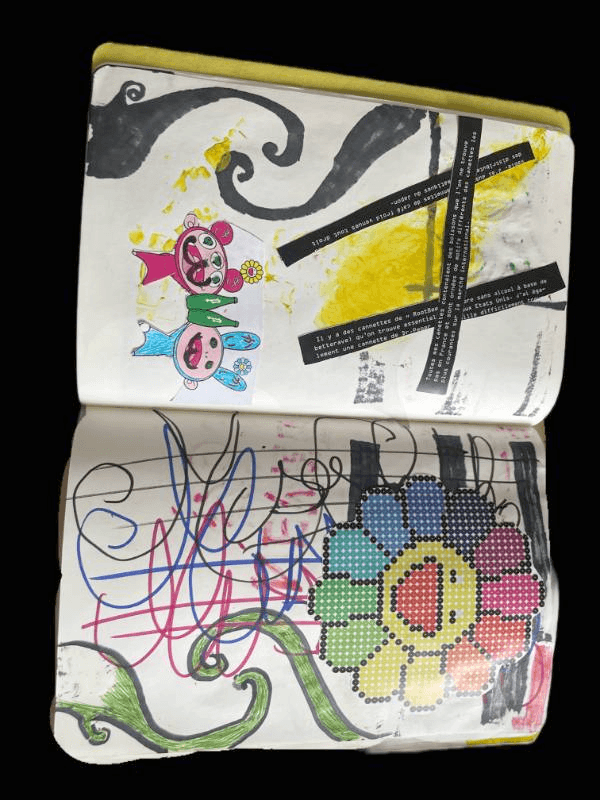 collage notebook
