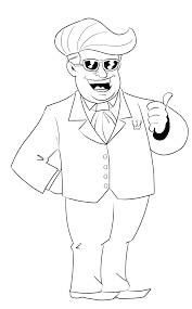 thumb-up character