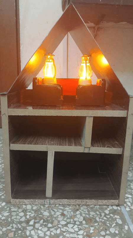cardboard lantern
