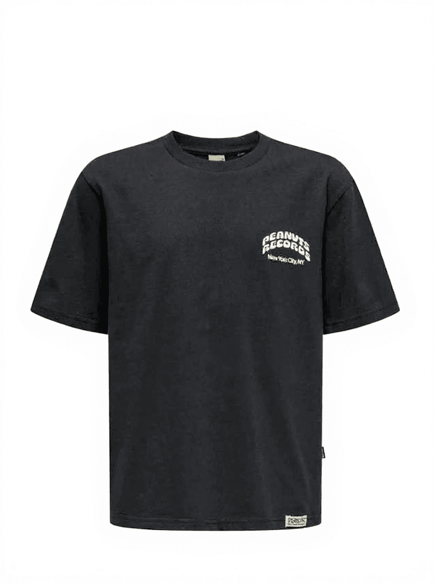 black t-shirt
