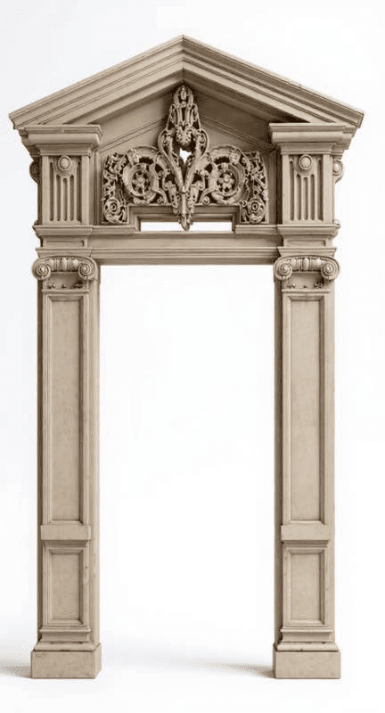 ornate wooden archway