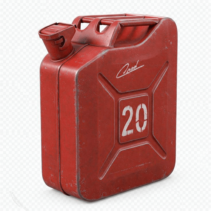 red metal container