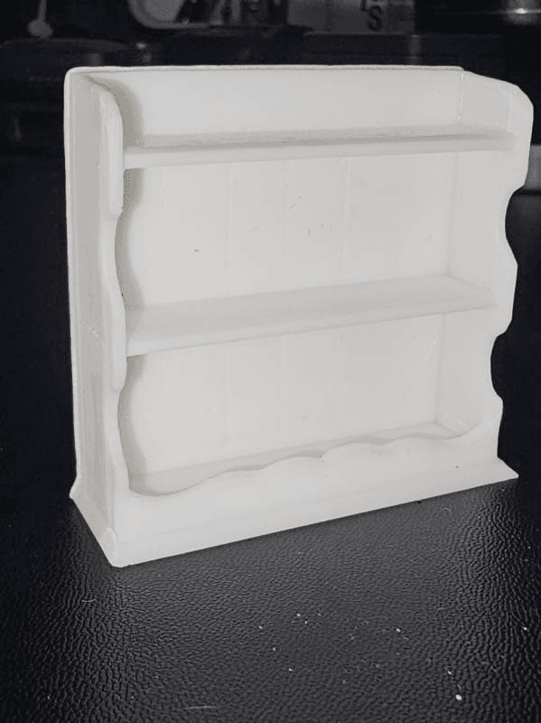 white shelf