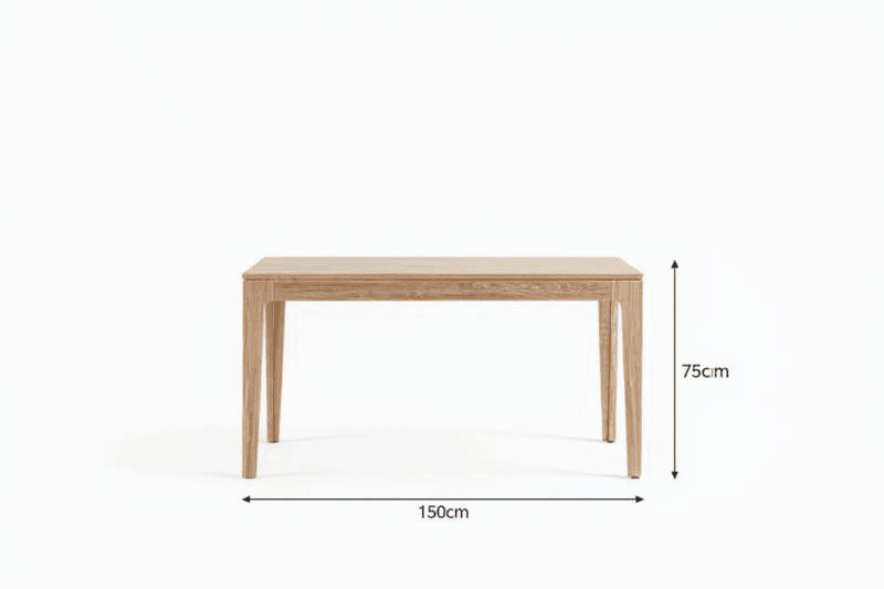 light wooden table