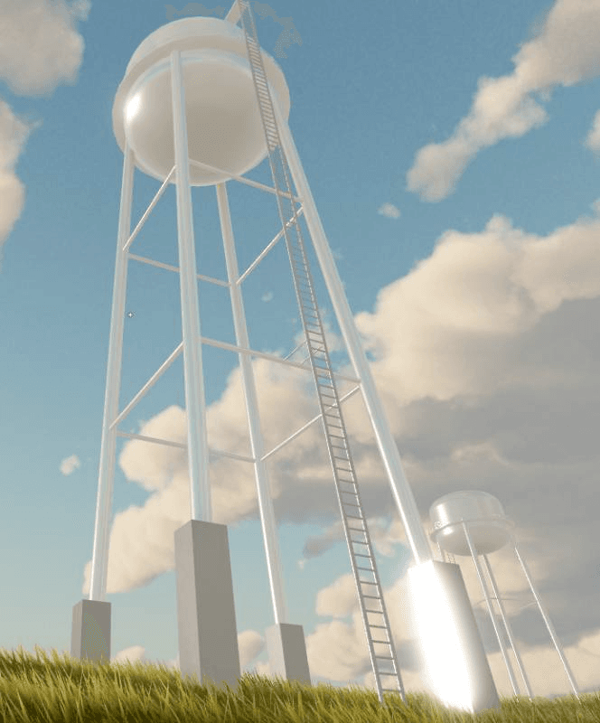 white water tower
