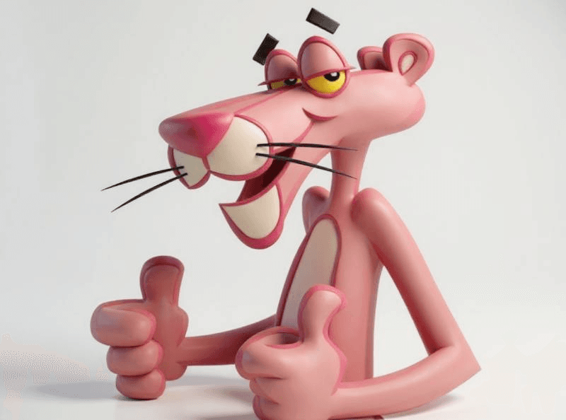 pink cartoon character