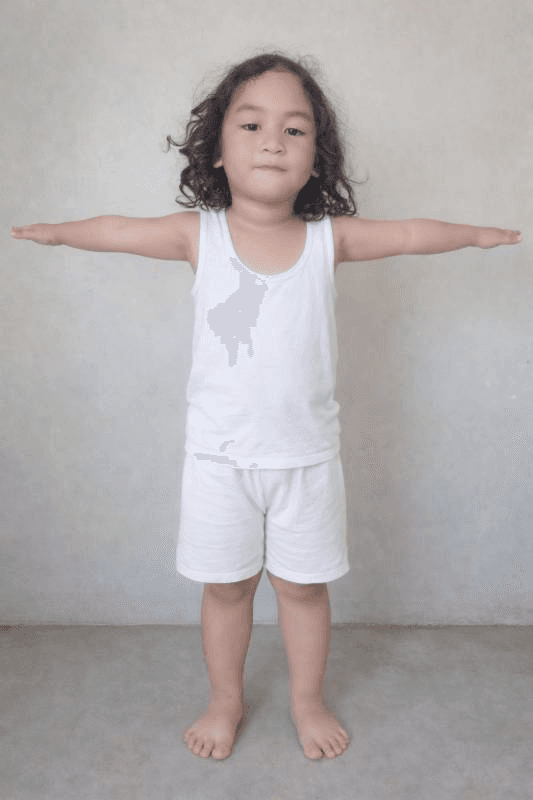 child's white clothing