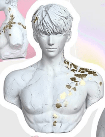 white bust