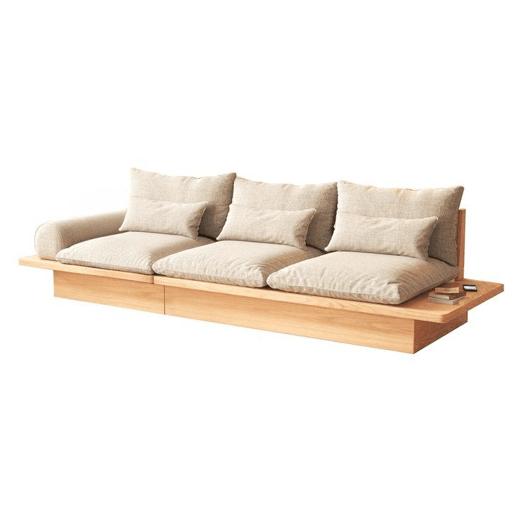 wooden sofa