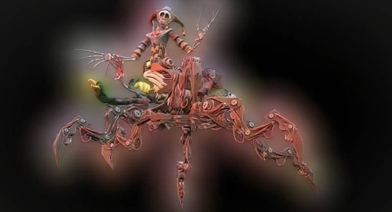 metal crab-like vehicle