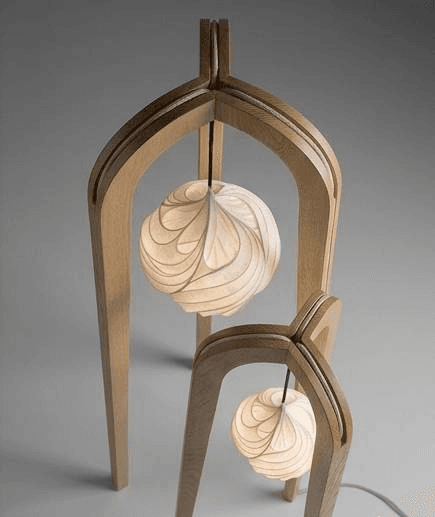 wooden lamp