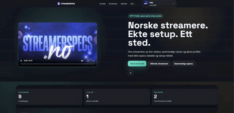 streaming software interface