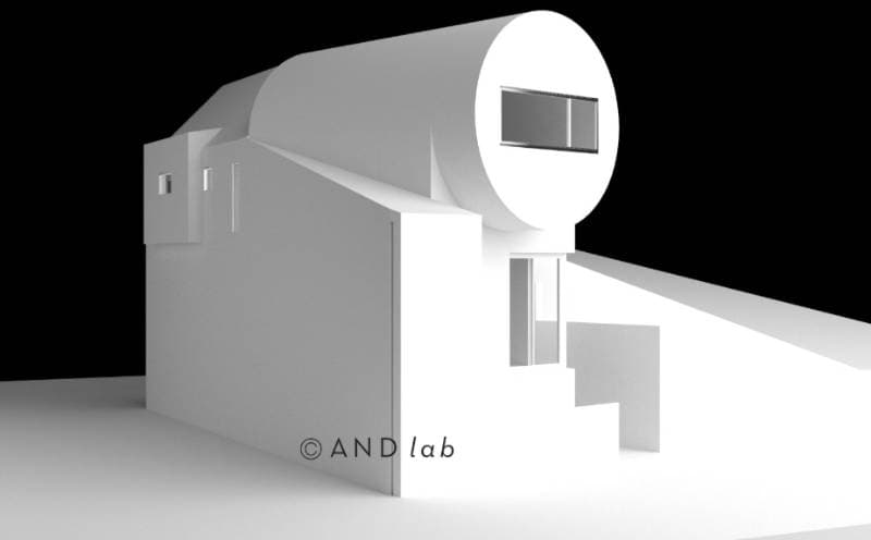 white architectural model