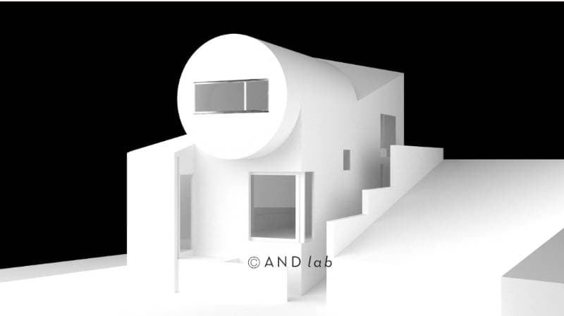 white architectural model