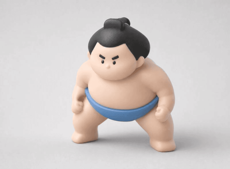 sumo wrestler figurine