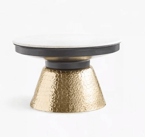 gold cake stand