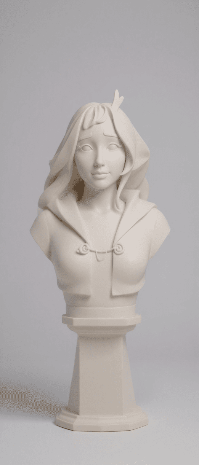white bust