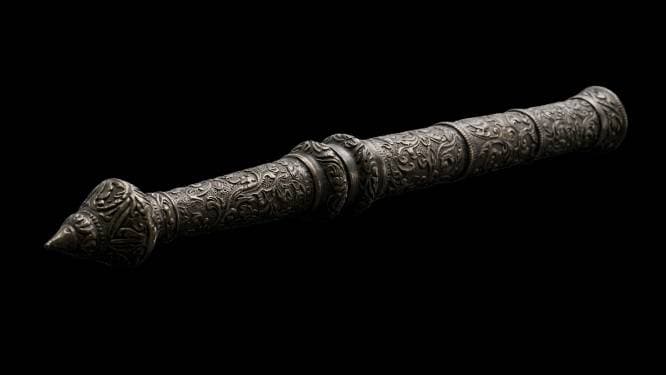 metal staff