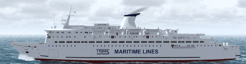 large white ship