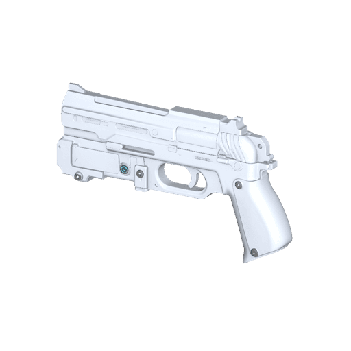 white plastic gun
