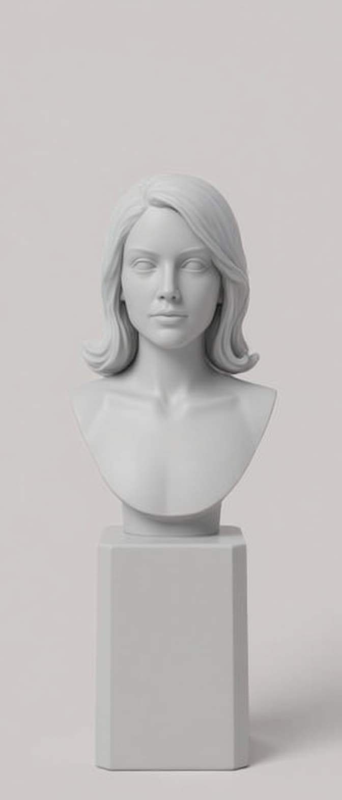 white bust