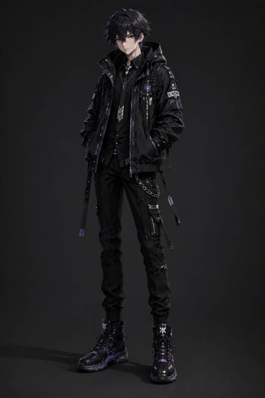 black jacket