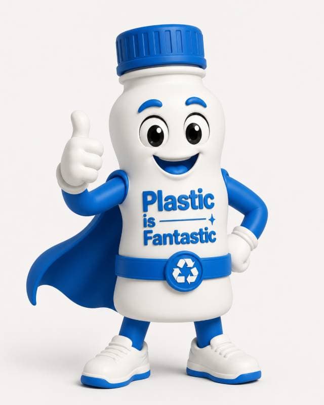 plastic bottle mascot