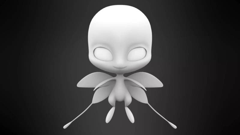 alien-like 3d model