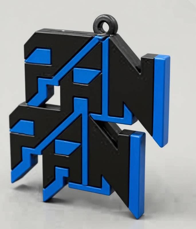 3d metal letter
