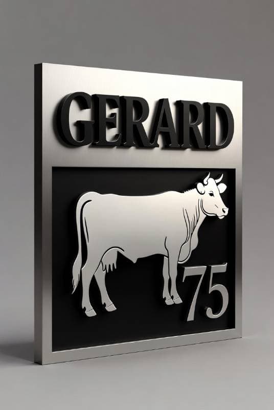 metal nameplate