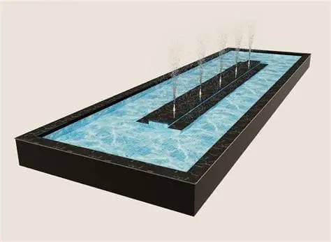 rectangular water feature