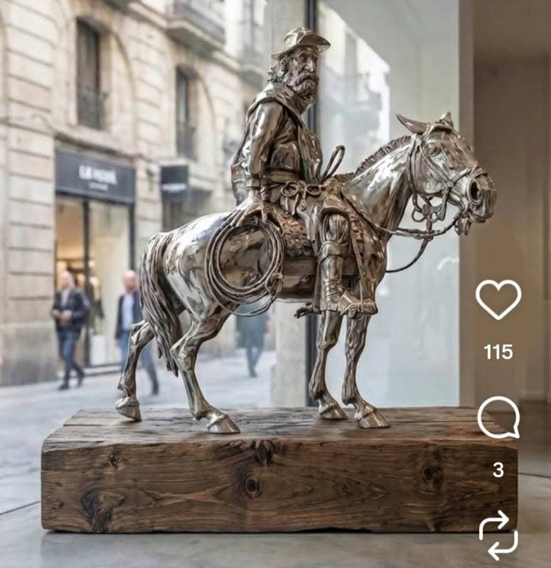 metal horse statue