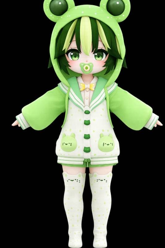 green hooded coat