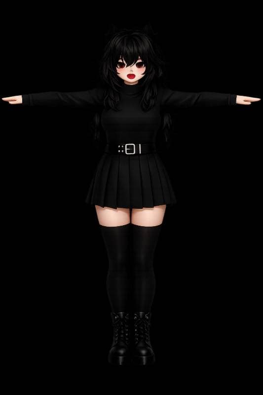black dress
